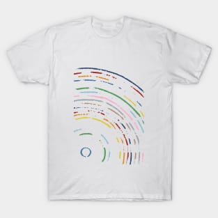 Rainbow Disc Section T-Shirt